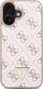 Kapak telefoni Guess GUHCP16MPG4GPH për iPhone 16 Plus 6.7", hardcase, i bardhë