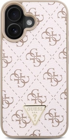 Kapak telefoni Guess GUHCP16MPG4GPH për iPhone 16 Plus 6.7", hardcase, i bardhë