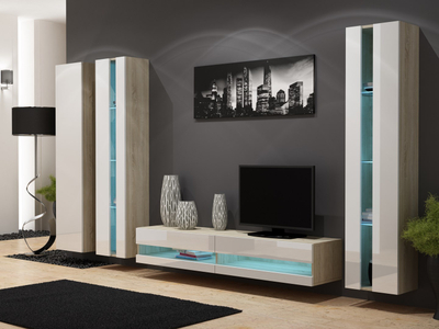 Komodë muri Cama VIGO WIO180, 40 x 30 x 180 cm, panel i laminuar, lisi Sonoma