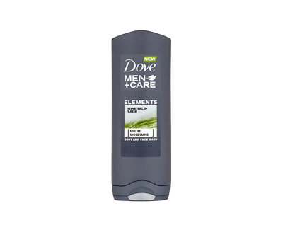 Set Dove Men + Care, Xhel për dush 250 ml & Antiperspirant 150 ml & Shkumë dushi 200 ml & Çantë kozmetike