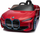 Електрична играчка-автомобил BMW i4, на батерии, тркала EVA, влез USB, црвена