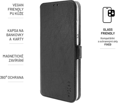 Këllëf FIXED Topic për Vivo Y35, i zi