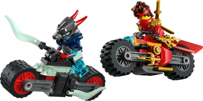 Set LEGO Ninjago Kai Motorcycle Race 71838, motoçikletë garash, shumëngjyrësh