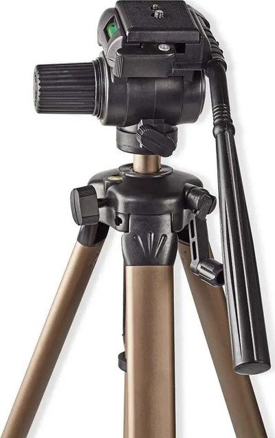 Tripod për kamerë Nedis Pan &amp; Tilt, 161cm, deri 4kg, i zi