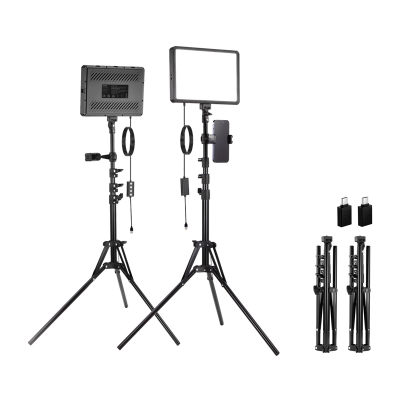 Set drita studio Neewer BP300, 2 LED, ndriçim i vazhdueshëm, i zi