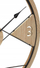 Orë muri Mauro Ferretti Geometric, 60 cm, hekur edhe MDF, e zezë me kafe