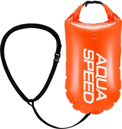 Bojë sigurie për not Aqua-speed S877071, me xhep mrena, dy dhoma ajri, portokalli