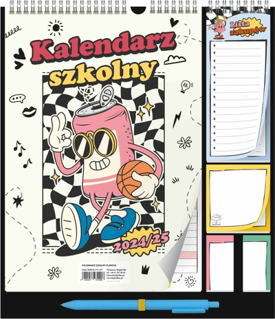 Kalendar muri Kalpol.Bis School, 2024/25, format i madh, me ngjyra plot