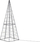 Pemë dekorative Krishtlindjesh PUKSALA, 60cm, LED, argjendtë
