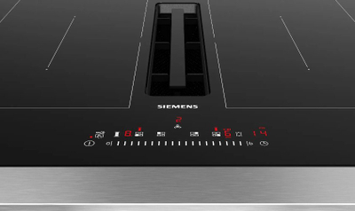 Pllakë induksioni me aspirim Siemens ED731FQ15E, 70 cm, 7400 W, e zezë