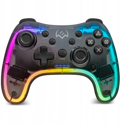 Gamepad pa kabllo SVEN GC-5050, RGB, kompatibil me PC dhe konzola, transparent