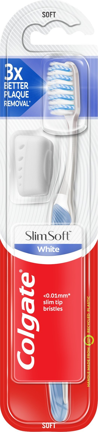 Furçë dhëmbësh Colgate Super Slim Soft, set me 3 copë, qime 0.01mm, ngjyra nga më të ndryshmet