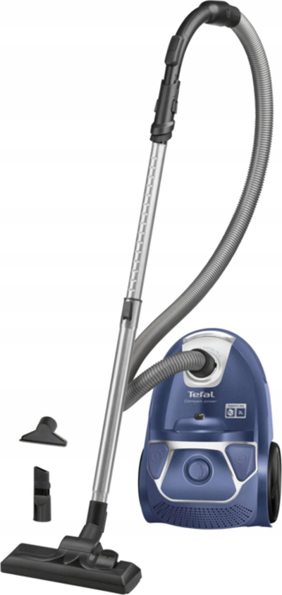 Fshesë me korrent me qese Tefal Compact Power TW3931, 900W, depozitë 3L, blu