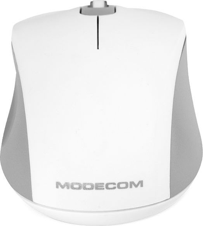 Maus Modecom M10S Silent, optik, 1000 DPI, i bardhë me gri