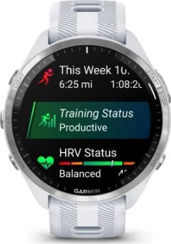Ora sportive Garmin Forerunner 965, GPS, ekran 1.4", e bardhë