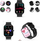 Smartwatch Giewont GW230-2, Bluetooth, për ndjekje aktiviteti, i zi