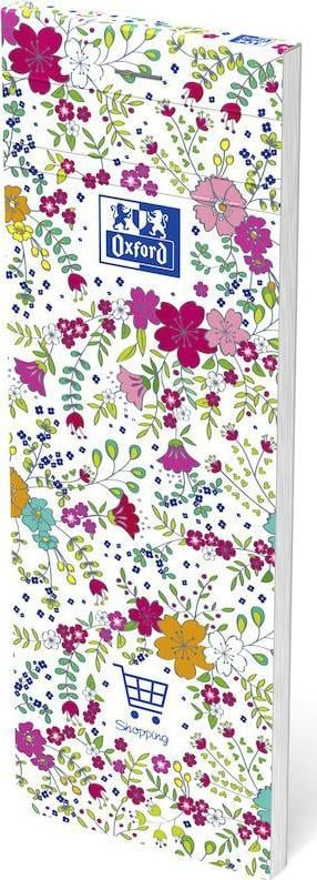 Bllok shënimesh Oxford Floral Shopping, letër 90g, mikro-perforim, shumëngjyrësh