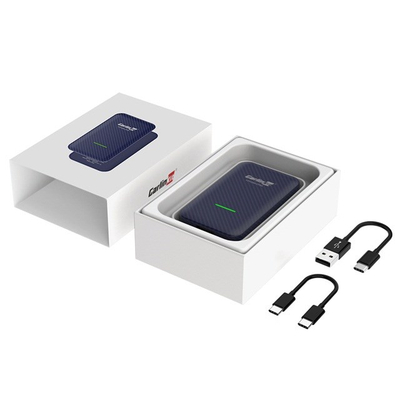 Adapter për makinë Carlinkit CP2A, Wireless CarPlay, Wireless Android Auto, i zi