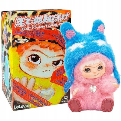 Figurinë misterioze POP MART Wakuku V1 Fuzzy Trendy Party, blind box, vinil, shumëngjyrëshe