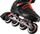 Patina inline Nils Extreme NA14124, nr. 39, për patinazh qejfi, të zeza