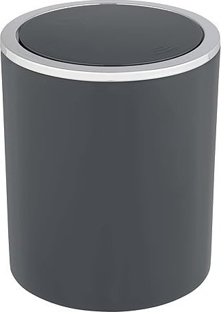 Kosh mbeturinash Wenko INCA, 5L, kapak rrotullues, gri