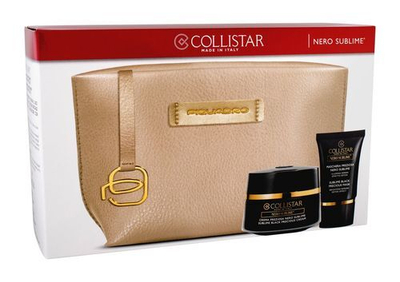 Set Collistar, krem rigjenerues dite Nero Sublime 50 ml + maskë fytyre Nero Sublime 15 ml + çantë kozmetike