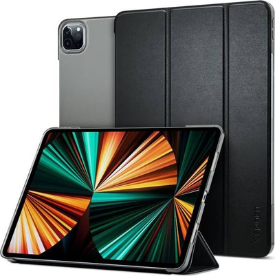 Këllëf tableti Spigen Smart Fold për iPad Pro 12.9" 2021/2022, me kapak magnetik, i zi
