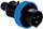 Prizë portative industriale Heavy Duty, 3P+N+E 16A, IP67, blu e zezë