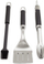 Set veglash grilli Weber Precision, 3 pjesë, çelik inox, i zi