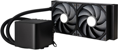 Ftohës ujor CPU TRYX PANORAMA 240, radiator 240 mm, 2x 120 mm, i zi