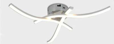 Llambë tavani ECpower ZD77A, 16W, krom