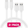 Kabllo USB C Connect IT CCA-5006-WH, USB 3.1 Gen 1, 1 m set 2 copë, e bardhë