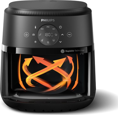 Fritezë ajri Philips Series 2000 NA221/00, 1500W, 4.2L, e zezë