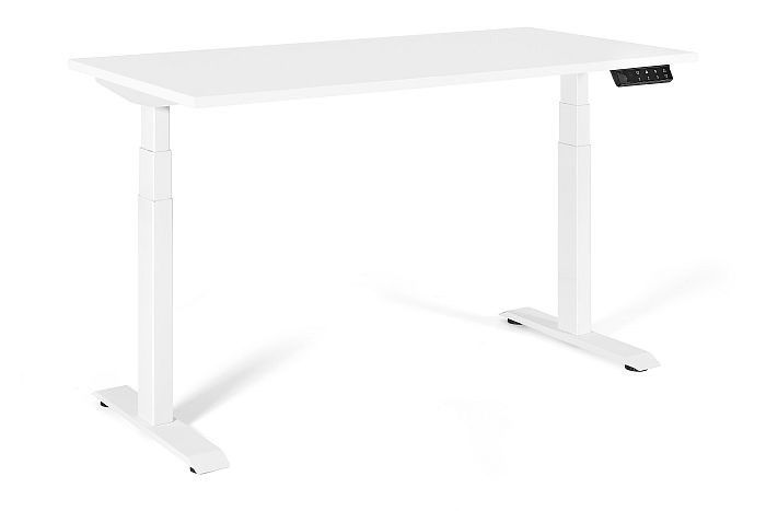 Tavolinë zyre Unique Active I, elektrike, 140x70 cm, e bardhë