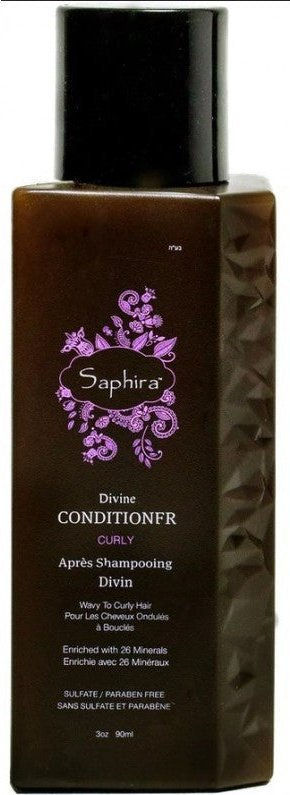 Balsam flokësh Saphira Divine Conditioner SAFDC1, për flokë kaçurrela, hidratim i fortë, 90 ml