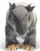 Lodër pelushi Animigos Tapir Realistic, 34 cm, shumë e butë, shumëngjyrëshe