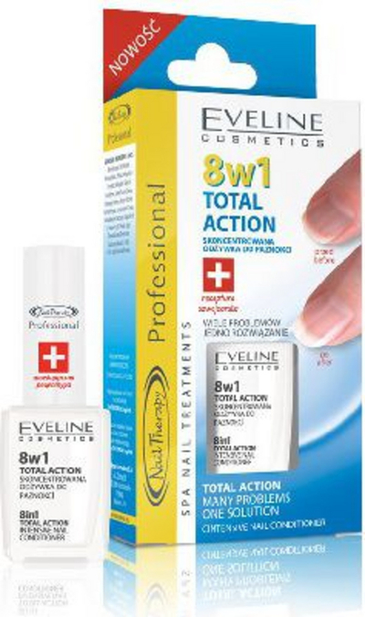 Eveline Nail Therapy Total Action Концентриран Балсам за Нокти, 12 ml