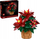 Set ndërtimi LEGO Icons Poinsettia, dekor festiv për të rritur, shumëngjyrësh