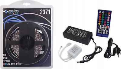 Shirit LED Master LED 2371, RGB 72W 5m, 4000-4500K, shumëngjyrësh