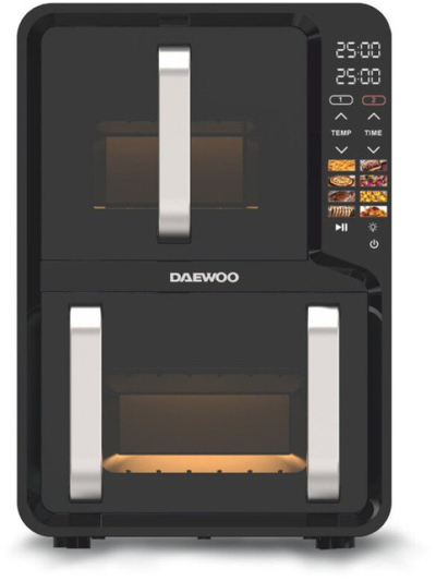 Fritezë ajri Daewoo DAF2X1100 UDB, 12L, 3000W, e zezë
