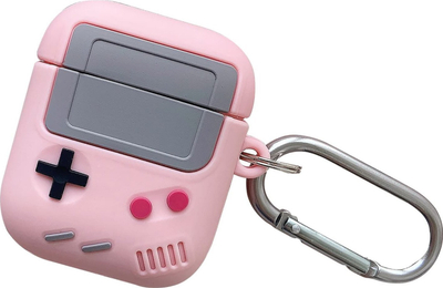 Mbulesë mbrojtëse Beline Gamer për AirPods 1/2, silikoni, rozë