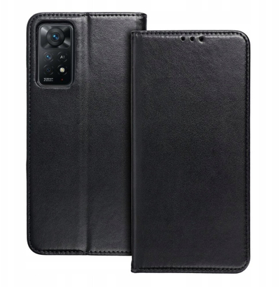 Këse magnetike palosëse për telefon Motorola G24, Smart Magneto, e zezë