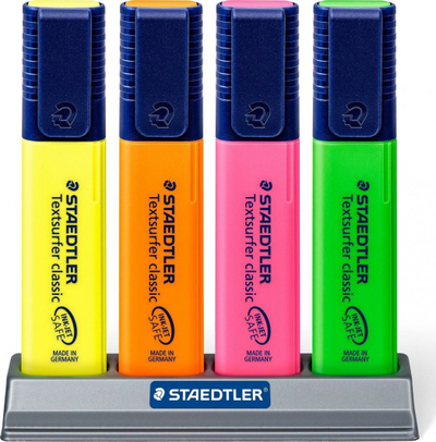 Set markerësh teksti Staedtler Textsurfer Classic Butler, 4 copë, shumëngjyrësh