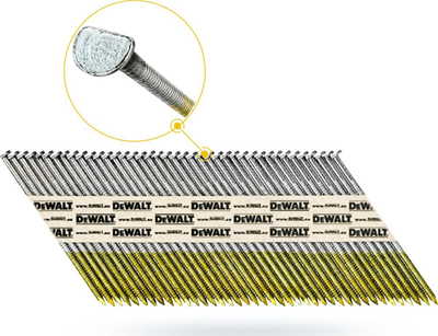 Gozhda të galvanizume DeWalt DNPT28R75G12Z, 2.8 x 75 mm, 34°, gati 2200 copë