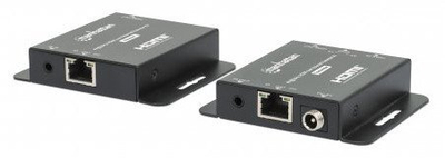 HDMI екстендер преку интернет Манхетен 4K, комплет со ИК, PoC, метален