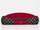 Shtrat qeni Hobbydog Royal Bed L, motiv Red Crown, i kuq