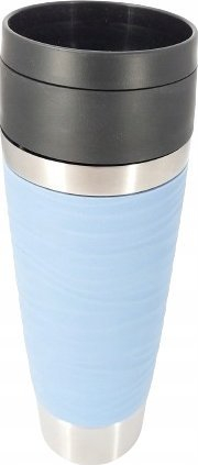 Kupë termike Emsa Travel Mug Classic Wave, 4 orë i nxehtë 8 orë i ftohtë, hapje 360°, inox
