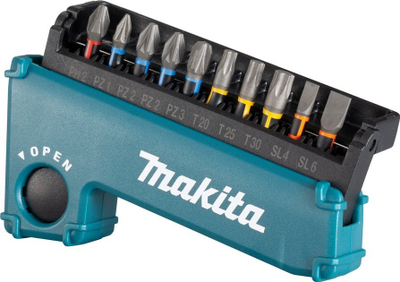 Set bitash për kaçavidë Makita Impact Torsion, 11 copë, me mbajtës magnetik