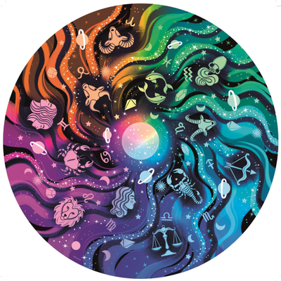 Puzzle Ravensburger Color Palette Astronomy, 500 copë, rrethor, shumëngjyrësh