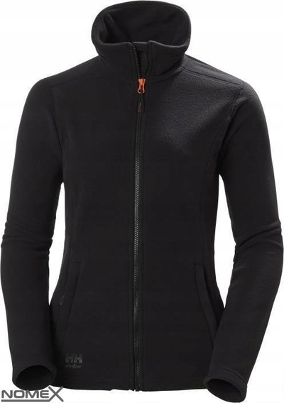 Xhaketë fleece Helly Hansen Luna, 100% poliester, me zinxhir YKK, e zezë